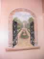 Garden Mural on a Guest Bath Wall